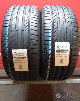 2 gomme 225 40 18 continental a5176