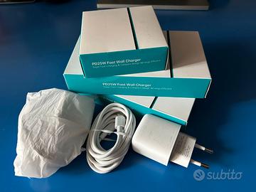 Doppi caricatori universali USB-C x2 nuovi sigilla