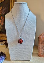 collana con DIASPRO ROSSO 