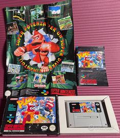 Lotto 4 Giochi Super Nintendo SNES - Plok (Complet