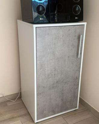 Mobiletto contenitore moderno effetto cemento