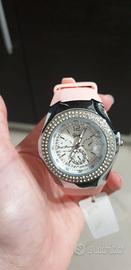 Orologio rosa da donna mai indossato con brillanti