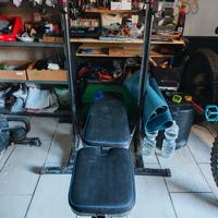 panca ,rack, bilanciere (no pesi )