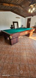 Biliardo De Agostini 1980 legno e ardesia 
