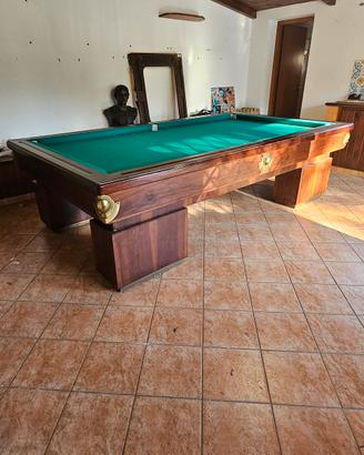 Biliardo De Agostini 1980 legno e ardesia 