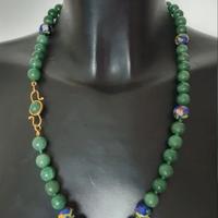 Collana in oro e aventurina naturale degli anni 70