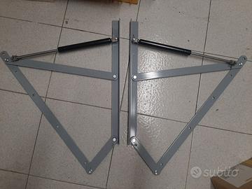 Kit sollevamento letto singolo con pistoni a gas