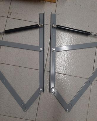 Kit sollevamento letto singolo con pistoni a gas