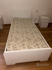 Letto singolo 90x200 con materasso incluso