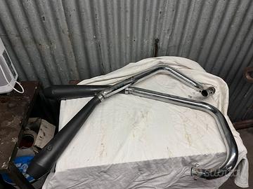 Scarico basso 2 in 2 Triumph Scrambler