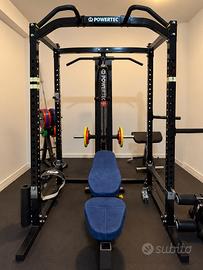 Palestra completa POWERTEC – Rack, Panca e Pesi