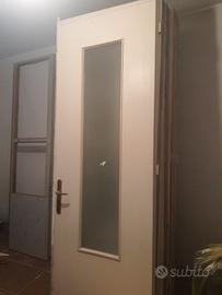 Porte da interni vintage con vetro lavorato