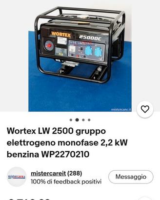 Generatore wortex 2,2kw
