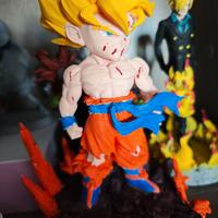 Statua Goku Super Saiyan Namek Stampa 3D Dipinta a