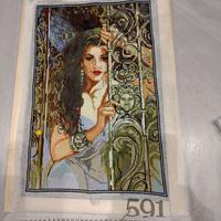 tela ricamata a mano