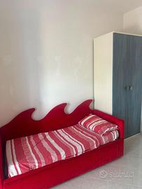 Cameretta completa effetto jeans — due posti letto