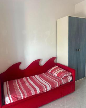 Cameretta completa effetto jeans — due posti letto