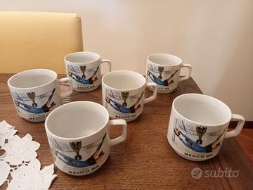 Tazze porcellana coppa del mondo Mexico 70