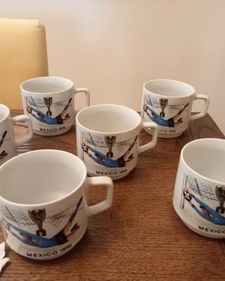 Tazze porcellana coppa del mondo Mexico 70