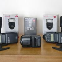 Set 3 Flash Speedlite Canon come nuovo.