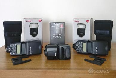 Set 3 Flash Speedlite Canon come nuovo.