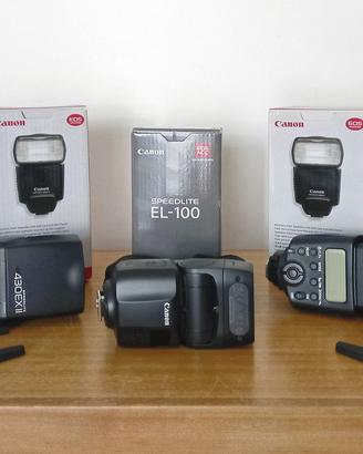 Set 3 Flash Speedlite Canon come nuovo.