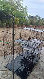 Gabbia da esterno ed interno per gattini e piccoli