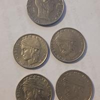 Monete da 100 lire e 50 centesimi