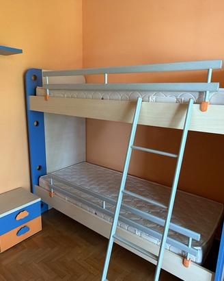 Cameretta completa con letto a castello