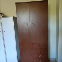 Armadio Guardaroba 2 Ante Marrone