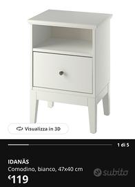 Comodino bianco nuovo!