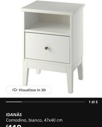 Comodino bianco nuovo!