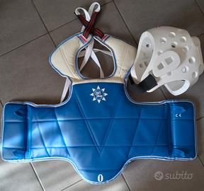 Corpetto protezione taekwondo ragazzino/a