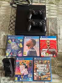 Ps4 1TB con 2 controller e videogiochi