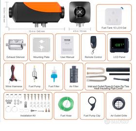 Riscaldatore aria calda a Gasolio 