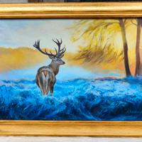 quadro dipinto olio su tela nuovo 