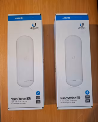 2 X Ubiquiti airMAX NanoStation NS-5AC 5GHz 