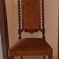Sedia Antica in Legno Intagliato - Stile barocco