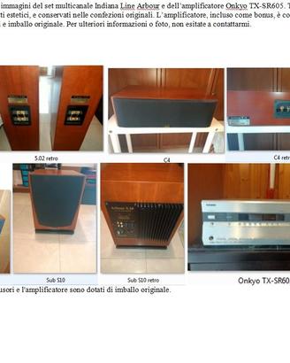 Kit 5.1 Indiana Line Arbour + Ampli Onkyo
