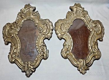 Coppia di Ventoline Barocche Sbalzo XVIII Secolo