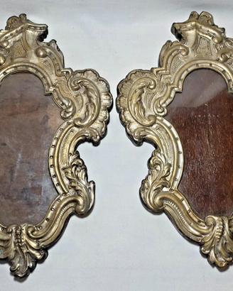 Coppia di Ventoline Barocche Sbalzo XVIII Secolo
