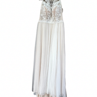 Abito da Sposa Bianco Boho Chic Taglia 50