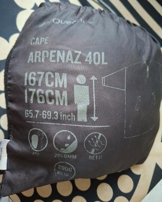 Poncho antipioggia Quechua Arpenaz 40L – impermeab