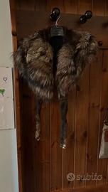 Collo in volpe argentata vintage