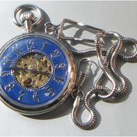 Orologio da tasca meccanico quadrante celeste