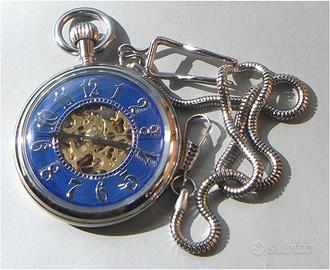 Orologio da tasca meccanico quadrante celeste
