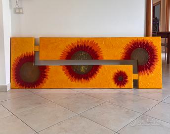 Quadro moderno astratto girasoli – grande formato