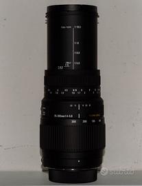 Sigma 70-300mm f/4-5.6 DG Macro/Nikon come nuovo.