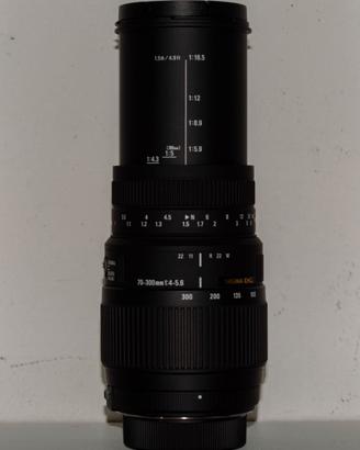 Sigma 70-300mm f/4-5.6 DG Macro/Nikon come nuovo.