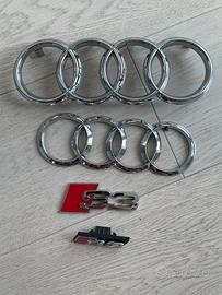 Logo AUDI argento S3